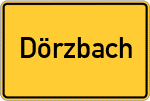 Place name sign Dörzbach