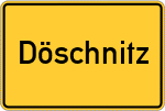 Place name sign Döschnitz