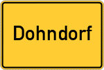 Place name sign Dohndorf