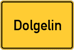 Place name sign Dolgelin