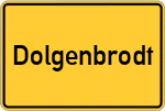 Place name sign Dolgenbrodt