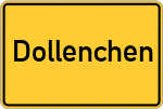 Place name sign Dollenchen