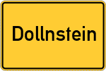 Place name sign Dollnstein