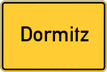 Place name sign Dormitz
