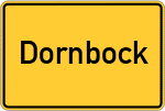 Place name sign Dornbock
