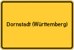 Place name sign Dornstadt (Württemberg)