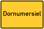 Place name sign Dornumersiel