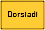 Place name sign Dorstadt