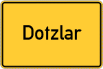 Place name sign Dotzlar
