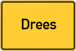 Place name sign Drees