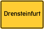 Place name sign Drensteinfurt