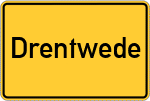 Place name sign Drentwede