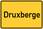 Place name sign Druxberge