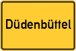 Place name sign Düdenbüttel