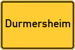 Place name sign Durmersheim