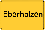 Place name sign Eberholzen