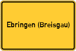 Place name sign Ebringen (Breisgau)
