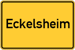 Place name sign Eckelsheim