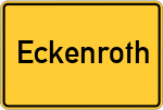 Place name sign Eckenroth