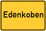 Place name sign Edenkoben