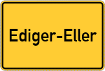 Place name sign Ediger-Eller