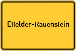 Place name sign Effelder-Rauenstein