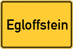 Place name sign Egloffstein