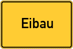 Place name sign Eibau