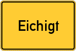 Place name sign Eichigt