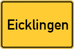Place name sign Eicklingen
