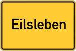 Place name sign Eilsleben