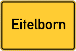 Place name sign Eitelborn