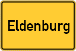 Place name sign Eldenburg