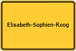 Place name sign Elisabeth-Sophien-Koog