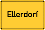 Place name sign Ellerdorf