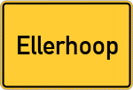 Place name sign Ellerhoop