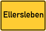 Place name sign Ellersleben