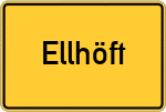 Place name sign Ellhöft