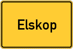 Place name sign Elskop
