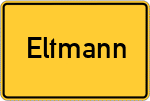 Place name sign Eltmann