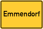 Place name sign Emmendorf