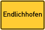 Place name sign Endlichhofen