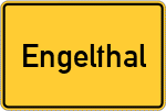 Place name sign Engelthal, Mittelfranken