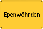 Place name sign Epenwöhrden