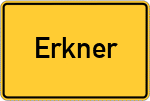 Place name sign Erkner