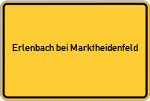 Place name sign Erlenbach bei Marktheidenfeld