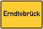 Place name sign Erndtebrück