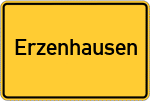 Place name sign Erzenhausen