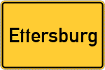 Place name sign Ettersburg