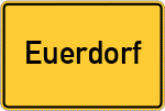 Place name sign Euerdorf